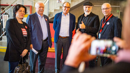 v.l.n.r. Tanja Wehsely, Michael Häupl, Johannes Rauch, Erich Fenninger, Ewald Sacher