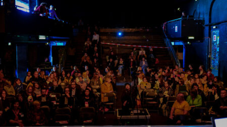 Publikum aus der Sicht von der Bühne