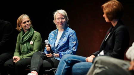 v.l.n.r. Erich Fenninger, Daniela Gruber-Pruner, Anja Kerle, Steffi Heinel
